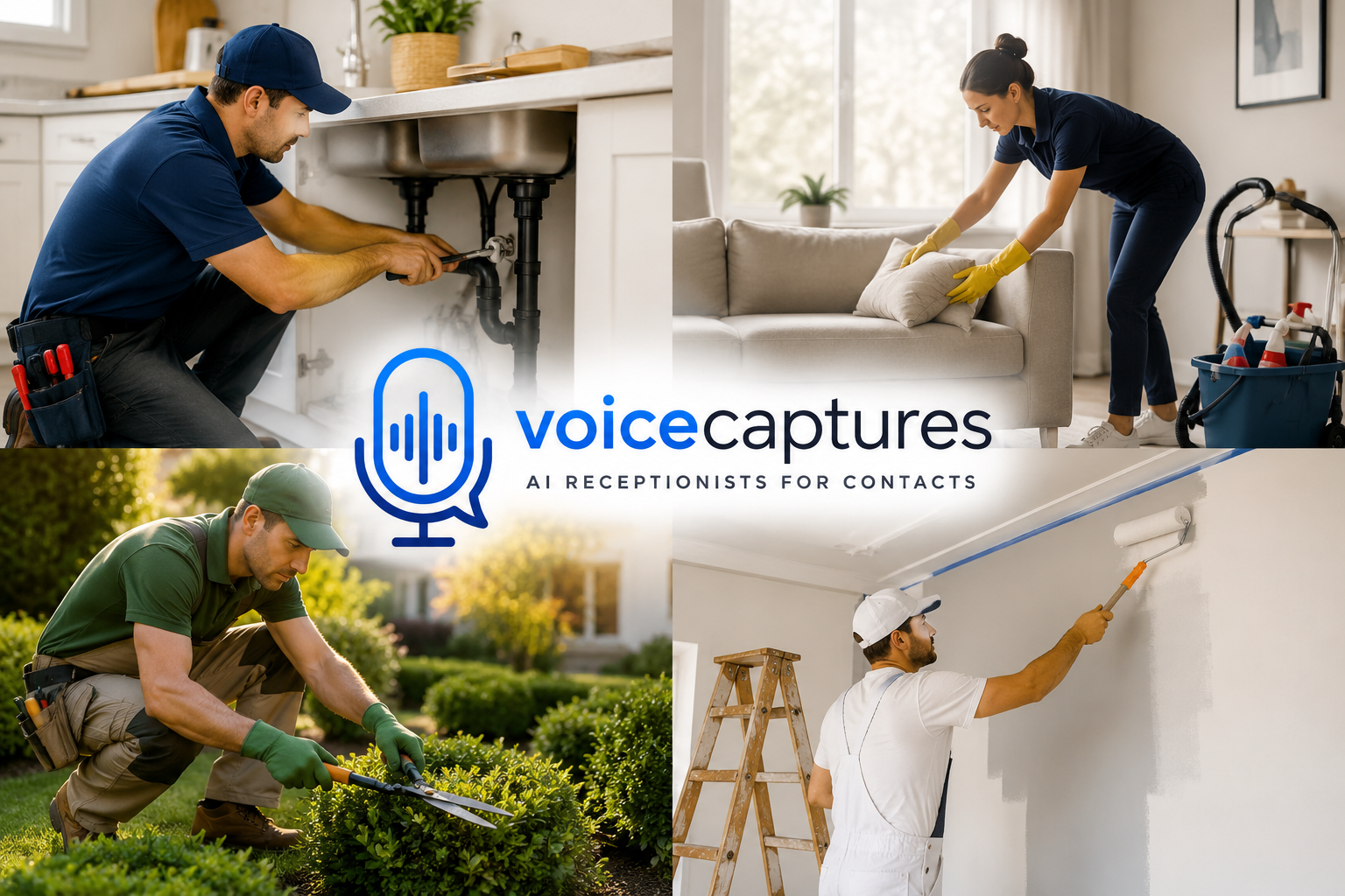 VoiceCaptures — AI receptionist for home service contractors